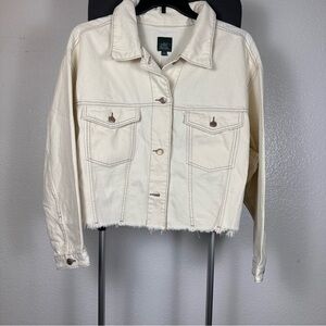 Wild Fable |  Women's Cream Denim Jacket